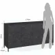 Bufet Mare Din Panouri Ecologice Eddy Black Marble 5351 Tomasucci Italia 