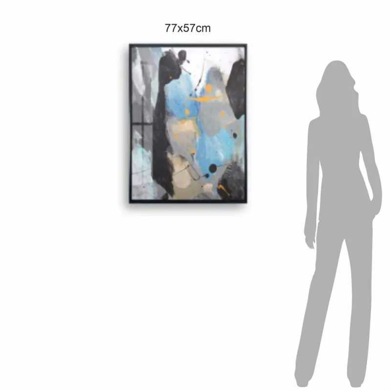 Tablou Cu Cadru Din Pvc Si Imprimeu Din Carton Watercolor Abstract 5428 Tomasucci Italia 