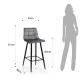Scaun Bar Toffee Grey Home 5435 Tomasucci Italia 