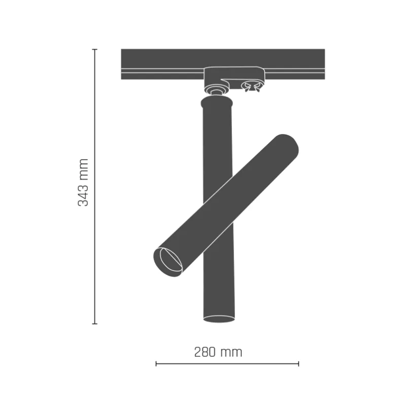 Spot Pe Sina AKADI 8895(0137) Amplex, GU10, Negru, Polonia