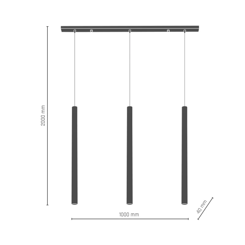 Suspensie AKADI 8885(0133) Amplex, GU10, Negru, Polonia