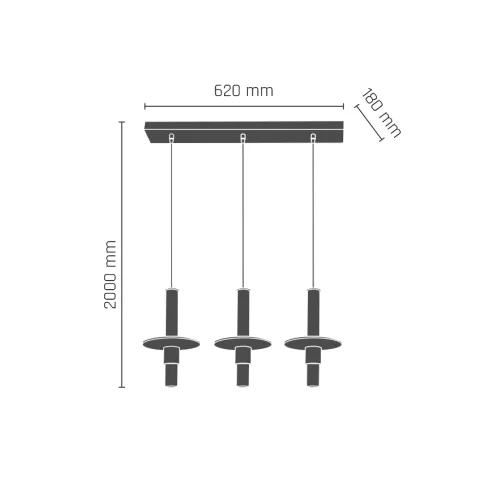 Suspensie ALVITO 8150(0535) Amplex, GU10, Negru, Polonia