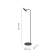 Lampadar AMOS 8908(0175) Amplex, GU10, Negru, Polonia
