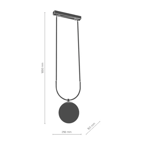 Suspensie BALOS 8162(0407) Amplex, E14, Negru, Polonia