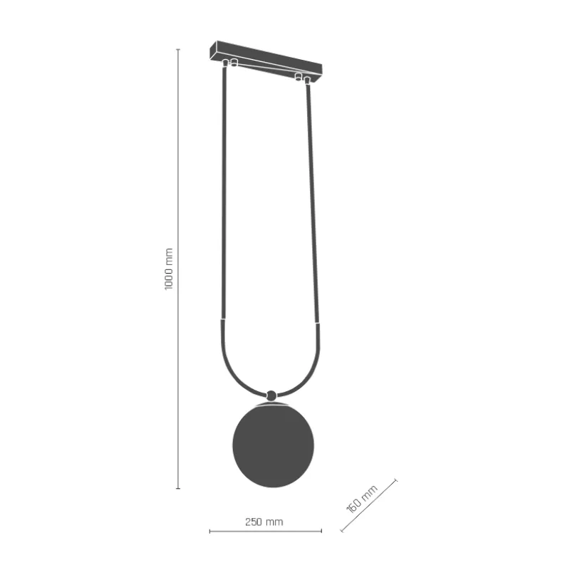 Suspensie BALOS 8162(0407) Amplex, E14, Negru, Polonia