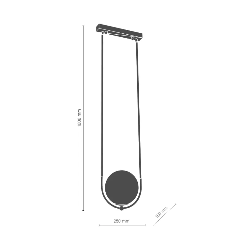 Pendul BALOS 8164 Amplex,  Negru, Polonia