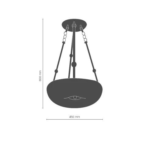 Suspensie BUTTON 8176(671) Amplex, E27, Auriu, Polonia