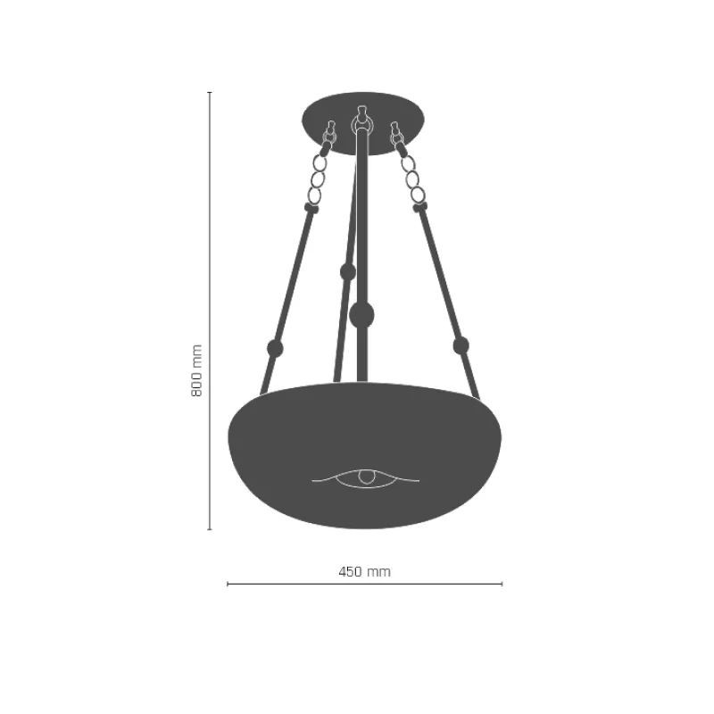Suspensie BUTTON 8176(671) Amplex, E27, Auriu, Polonia