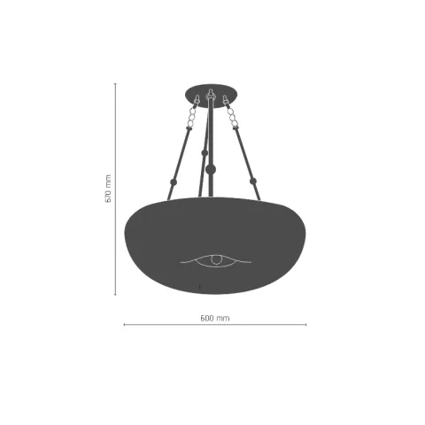 Suspensie BUTTON 8174(672) Amplex, E27, Auriu, Polonia