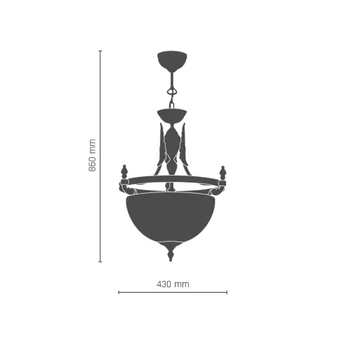Candelabru CORDOBA I 8184(193) Amplex, E27, Auriu, Polonia