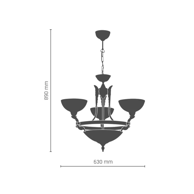 Candelabru CORDOBA I 8189(456) Amplex, E27, Auriu, Polonia
