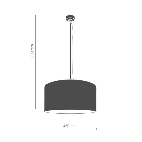Pendul DAFO 8226(0419) Amplex, E27, Negru, Polonia