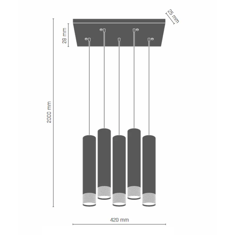 Suspensie EIDO 8263(0359) Amplex, GU10, Alb, Polonia