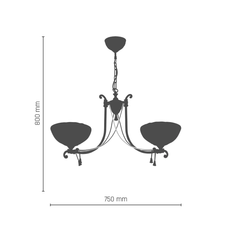 Candelabru GRANADA 8311(239) Amplex, E27, Auriu, Polonia