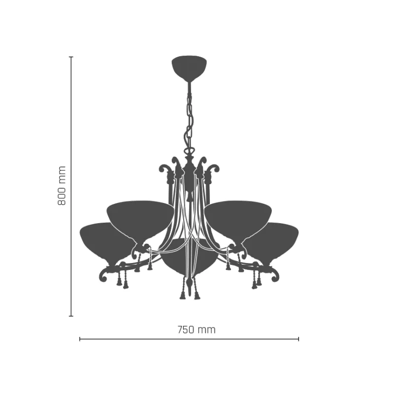 Candelabru GRANADA 8316(486) Amplex, E27, Auriu, Polonia