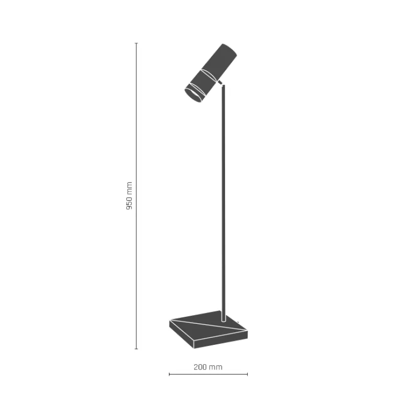 Lampa De Birou KAVOS 8376(0387) Amplex, GU10, Negru, Polonia