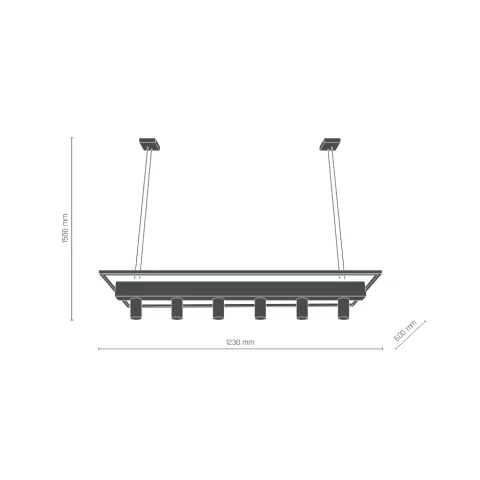 Candelabru NARIA 8724(0190) Amplex, GU10, Negru, Polonia
