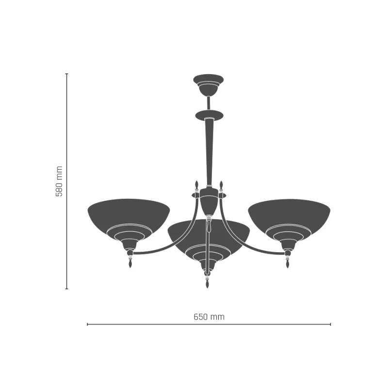 Candelabru ONYX OPAL 8769(332) Amplex, E27, Auriu, Polonia