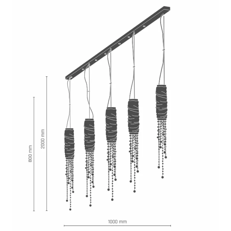 Suspensie TUBO 8838 Amplex,  Crom, Polonia